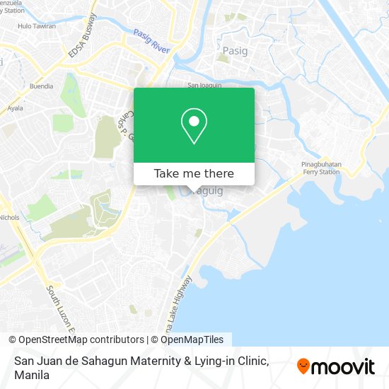 San Juan de Sahagun Maternity & Lying-in Clinic map