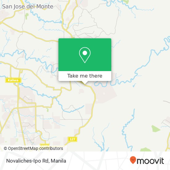 Novaliches-Ipo Rd map