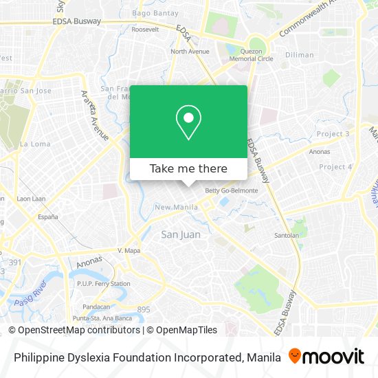 Philippine Dyslexia Foundation Incorporated map
