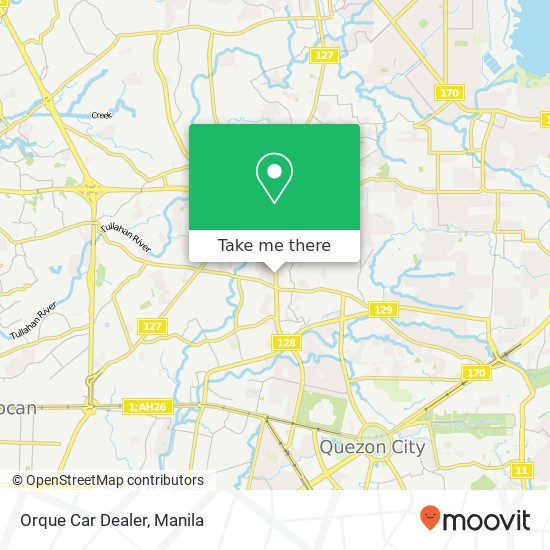 Orque Car Dealer map