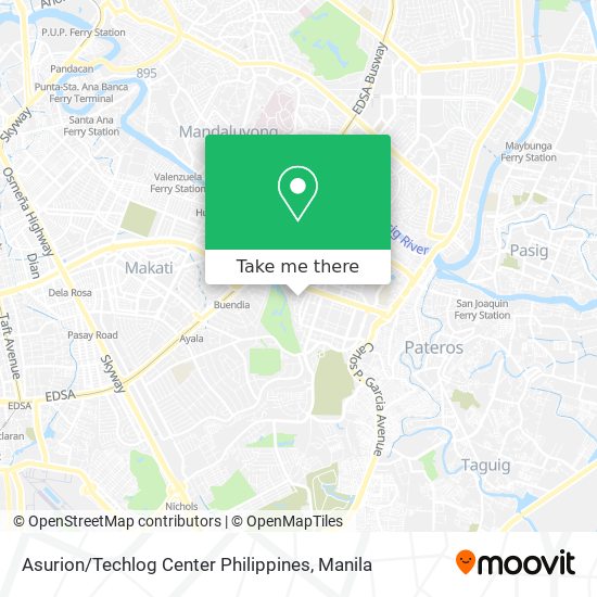 Asurion / Techlog Center Philippines map