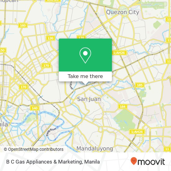 B C Gas Appliances & Marketing map