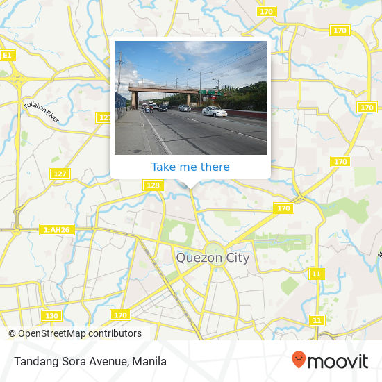 Tandang Sora Avenue map