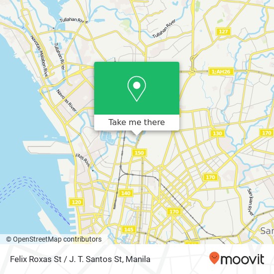 Felix Roxas St / J. T. Santos St map