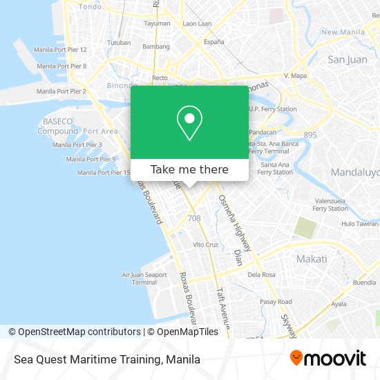 Sea Quest Maritime Training map