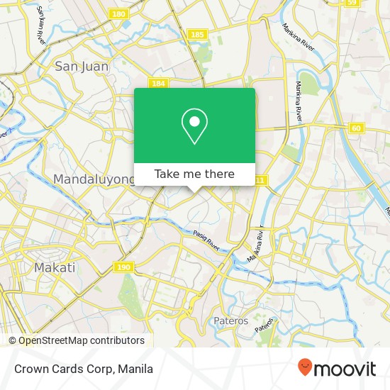 Crown Cards Corp map