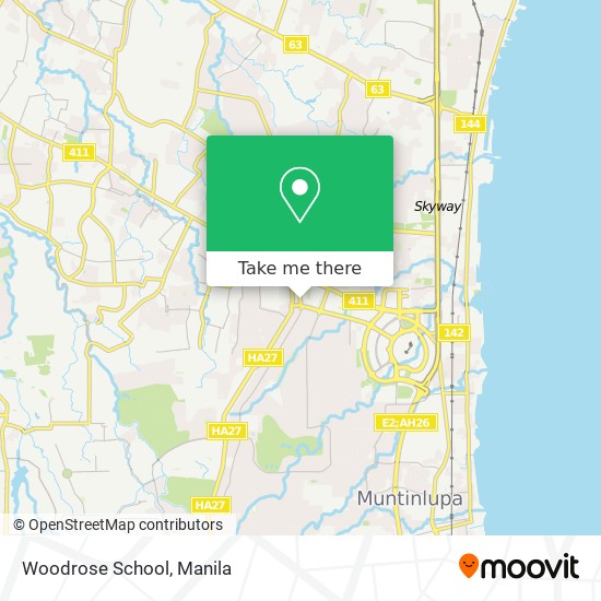 Woodrose School map