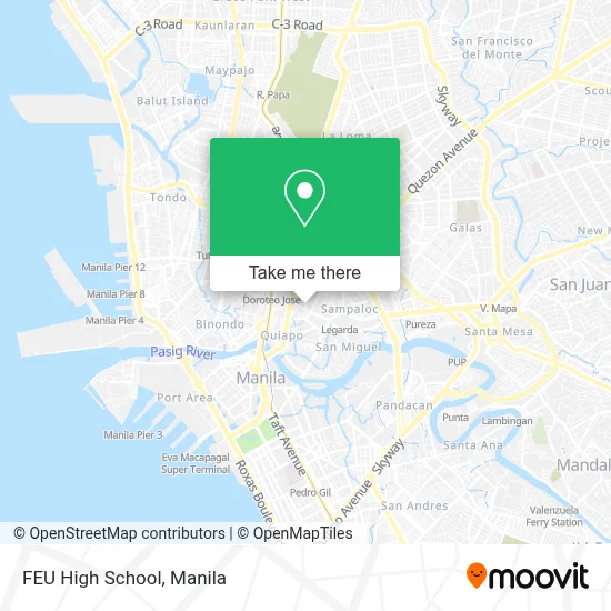 FEU High School map