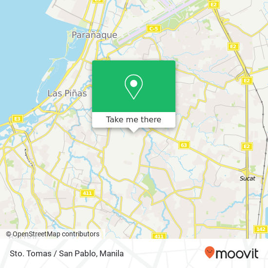 Sto. Tomas / San Pablo map