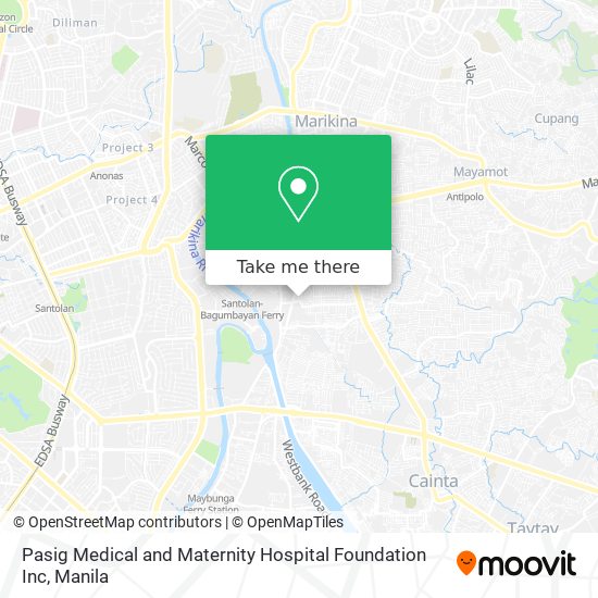 Pasig Medical and Maternity Hospital Foundation Inc map