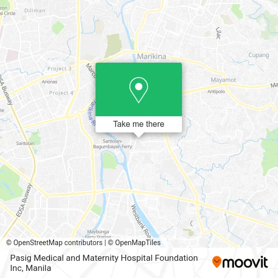 Pasig Medical and Maternity Hospital Foundation Inc map