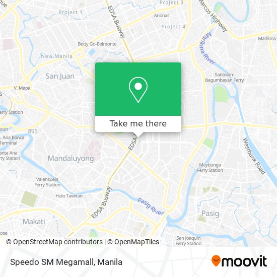 Speedo SM Megamall map