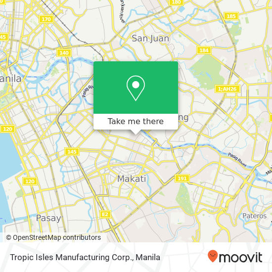 Tropic Isles Manufacturing Corp. map