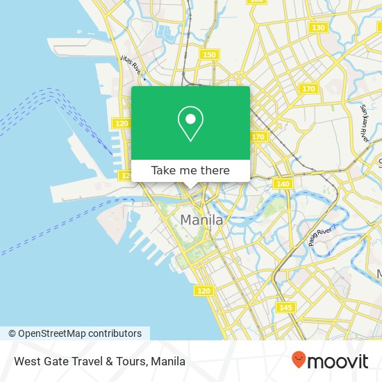 West Gate Travel & Tours map