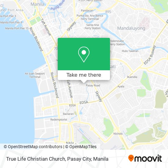 True Life Christian Church, Pasay City map