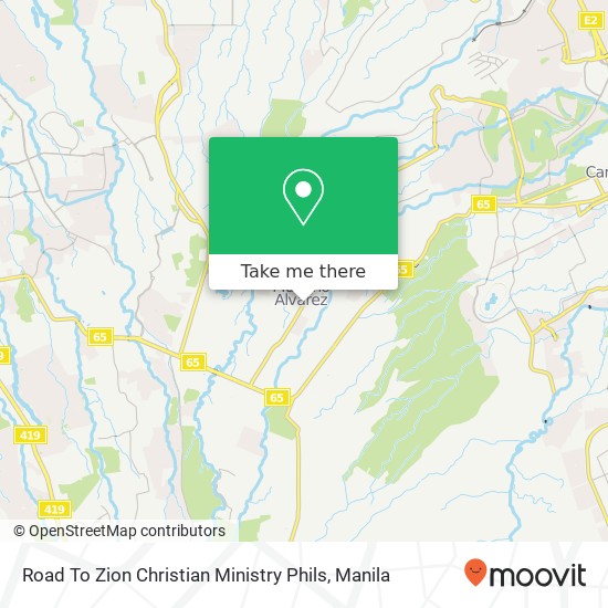 Road To Zion Christian Ministry Phils map
