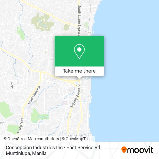 Concepcion Industries Inc - East Service Rd Muntinlupa map