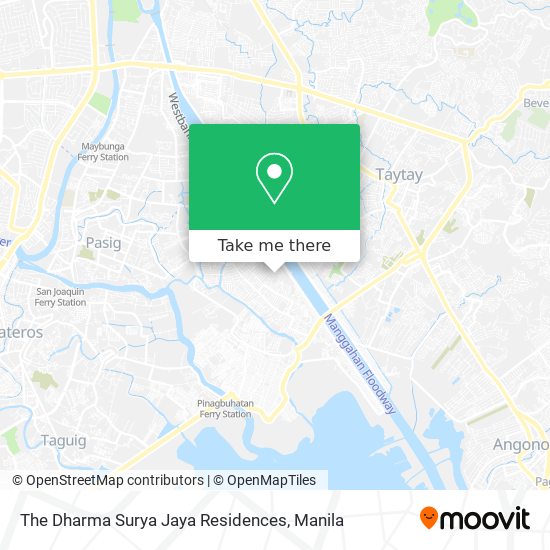 The Dharma Surya Jaya Residences map