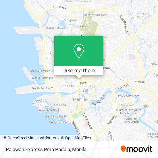 Palawan Express Pera Padala map