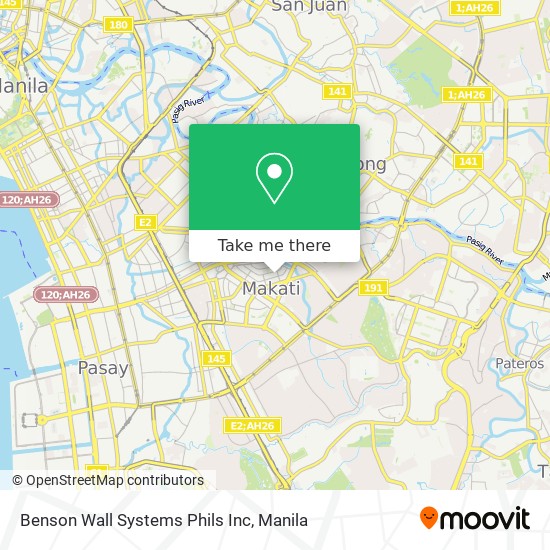 Benson Wall Systems Phils Inc map