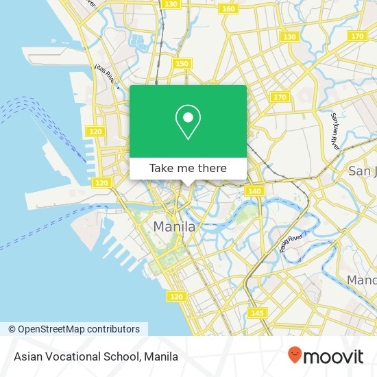 Asian Vocational School map