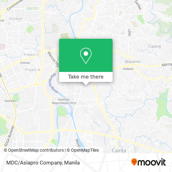 MDC/Asiapro Company map