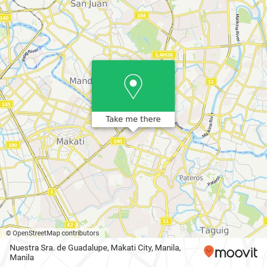 Nuestra Sra. de Guadalupe, Makati City, Manila map
