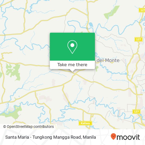 Santa Maria - Tungkong Mangga Road map
