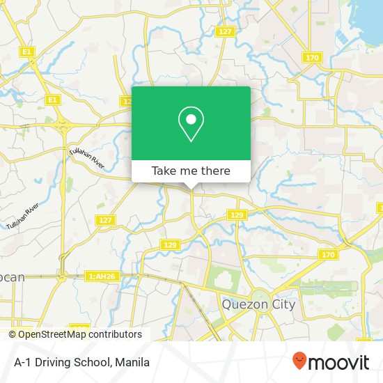 A-1 Driving School map