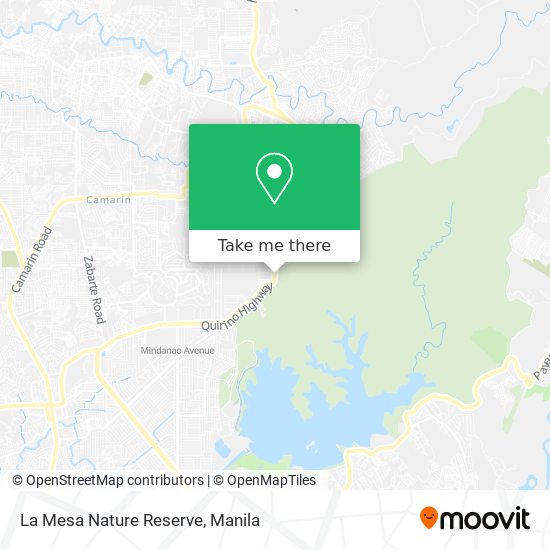 La Mesa Nature Reserve map