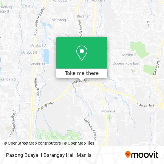 Pasong Buaya II Barangay Hall map