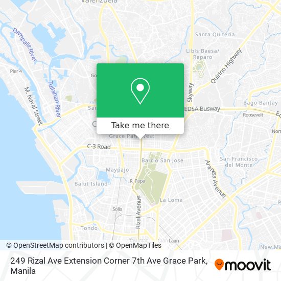 249 Rizal Ave Extension Corner 7th Ave Grace Park map
