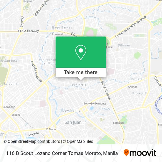 116 B Scout Lozano Corner Tomas Morato map