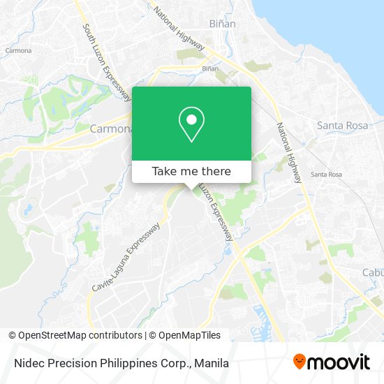 Nidec Precision Philippines Corp. map