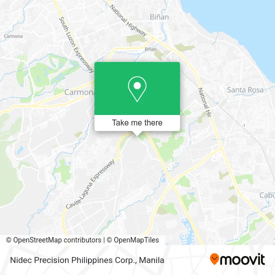 Nidec Precision Philippines Corp. map