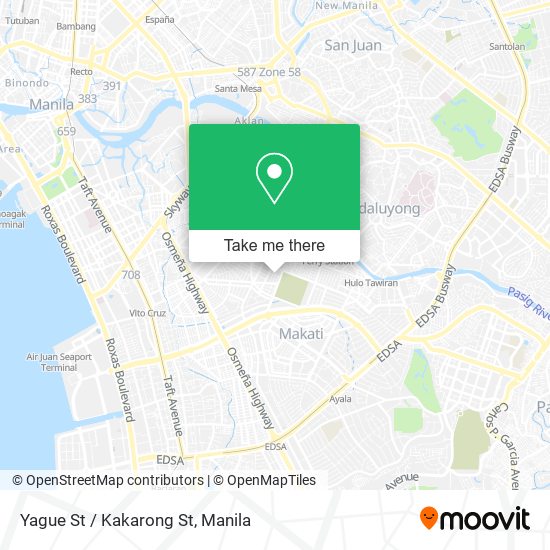 Yague St / Kakarong St map