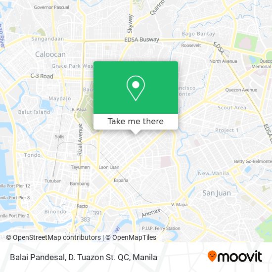 Balai Pandesal, D. Tuazon St. QC map