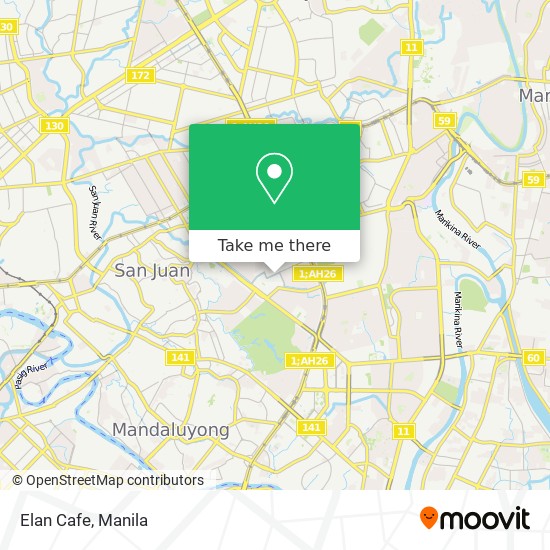 Elan Cafe map