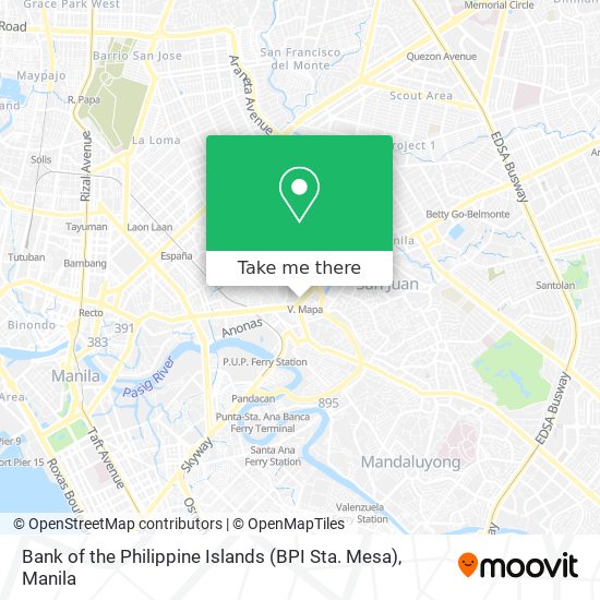 Bank of the Philippine Islands (BPI Sta. Mesa) map
