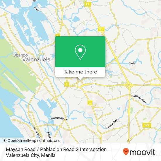 Maysan Road / Pablacion Road 2 Intersection Valenzuela City map