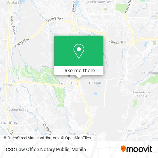 CSC Law Office Notary Public map