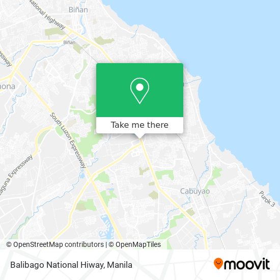 Balibago National Hiway map