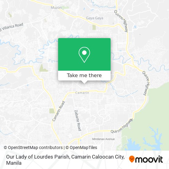 Our Lady of Lourdes Parish, Camarin Caloocan City map