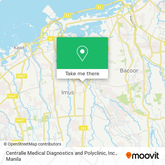 Centralle Medical Diagnostics and Polyclinic, Inc. map