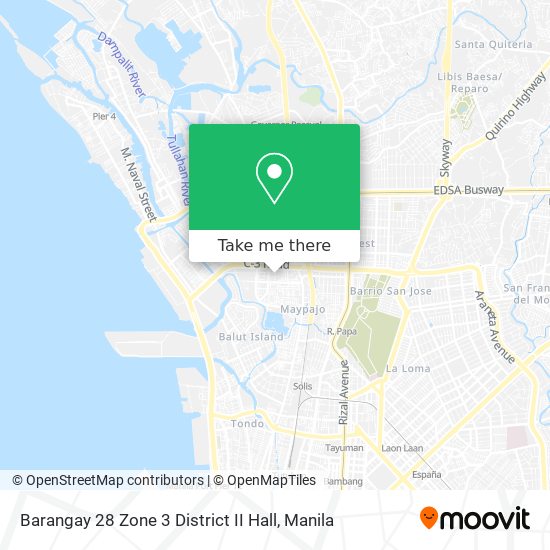 Barangay 28 Zone 3 District II Hall map