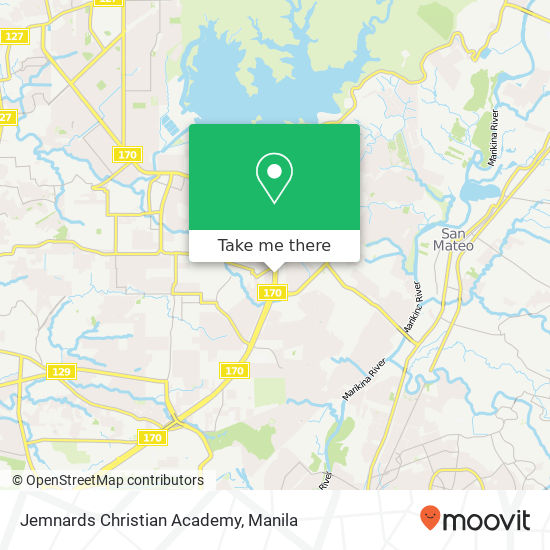 Jemnards Christian Academy map