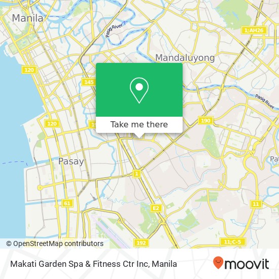 Makati Garden Spa & Fitness Ctr Inc map