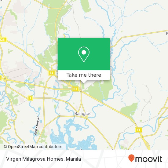 Virgen Milagrosa Homes map