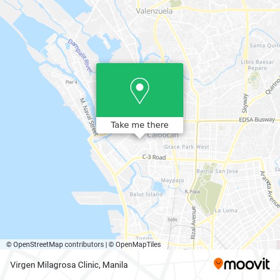 Virgen Milagrosa Clinic map