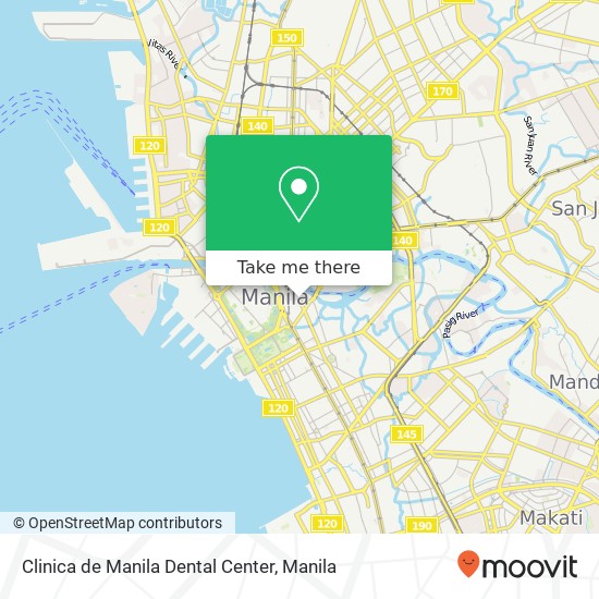 Clinica de Manila Dental Center map